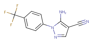 5-amino-1-[4-(trifluoromethyl)phenyl]-1H-pyrazole-4-carbonitrile图片