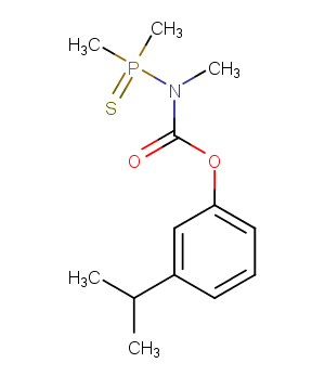 Carbamic acid,N-(O,O-dimethylphosphorothioyl)-N-methyl-,m-isopropylphenyl ester图片