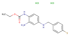 Retigabine dihydrochloride图片