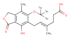 Mycophenolic acid-d3图片