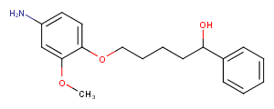5-(4-amino-2-methoxyphenoxy)-1-phenylpentan-1-ol图片