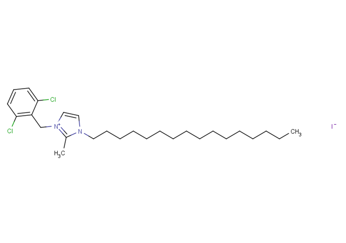 3-(2,6-dichlorobenzyl)-1-hexadecyl-2-methyl-1H-imidazol-3-ium iodide图片