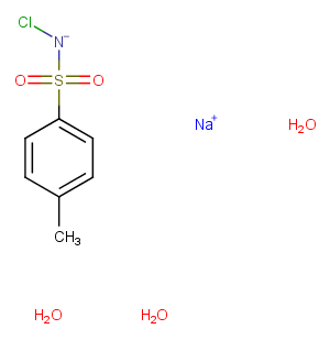 Tosylchloramide sodium trihydrate图片