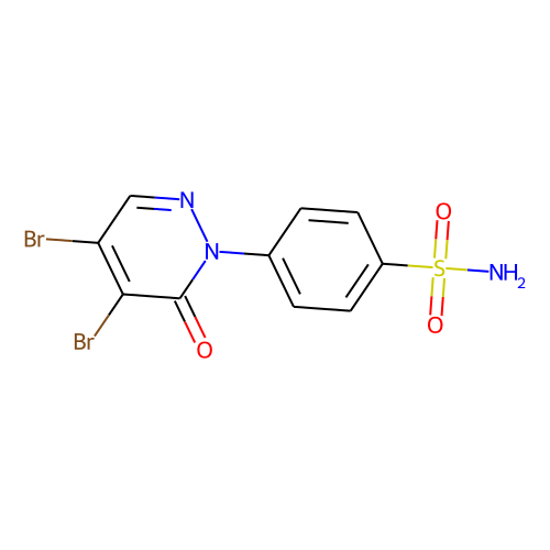 4-(4,5-dibromo-6-oxo-1,6-dihydropyridazin-1-yl)benzene-1-sulfonamide图片
