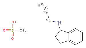 Rasagiline 13C3 mesylate racemic图片