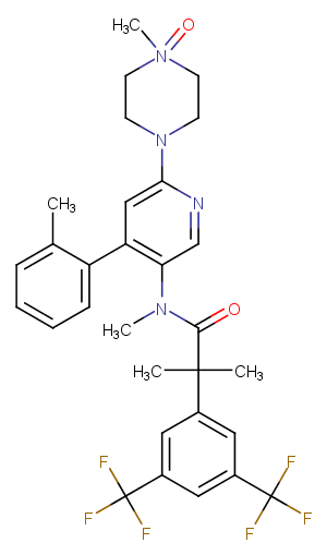 Netupitant metabolite Netupitant N-oxide图片