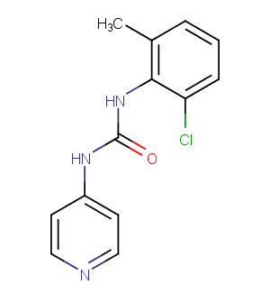 N-(2-Chloro-6-methylphenyl)-N'-4-pyridinylurea图片