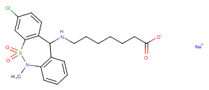 Tianeptine sodium salt图片