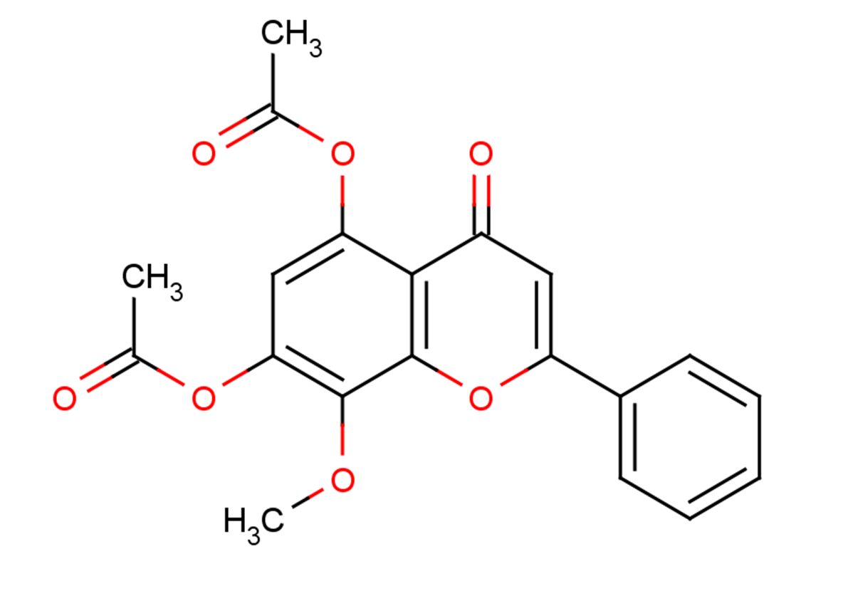 5,7-Diacetoxy-8-methoxyflavone图片