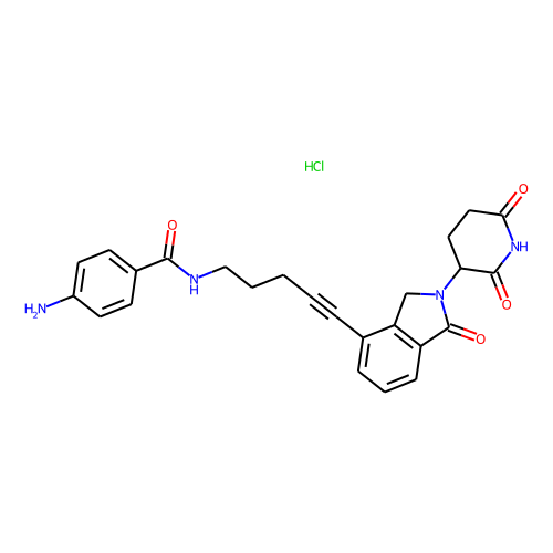 Lenalidomide-propargyl-C2-amido-Ph-NH2 hydrochloride图片