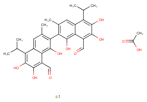 (S)-Gossypol(acetic acid)图片