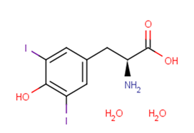 (S)-2-Amino-3-(4-hydroxy-3,5-diiodophenyl)propanoic acid dihydrate图片