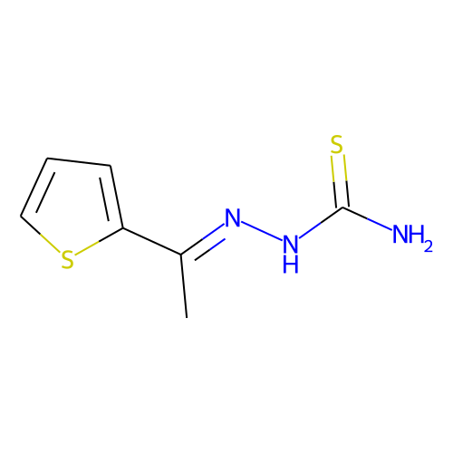2-(1-(Thiophen-2-yl)ethylidene)hydrazinecarbothioamide图片