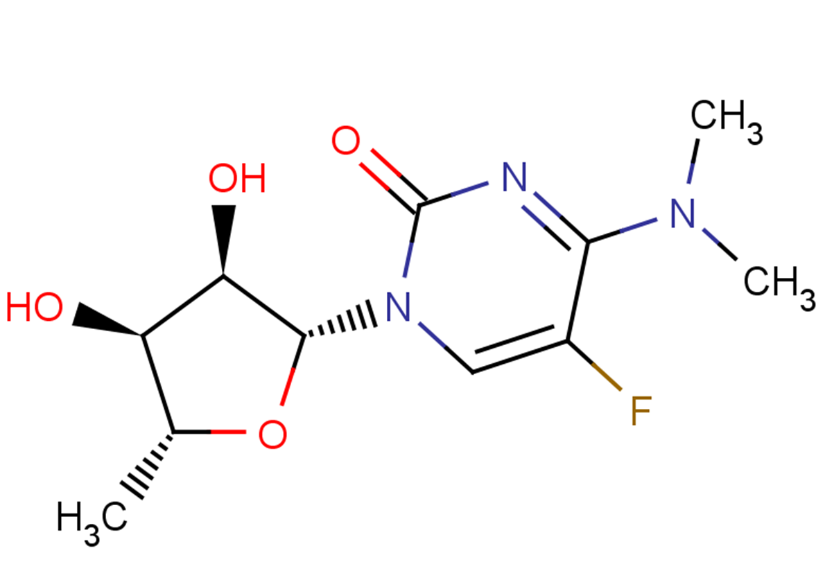 5'-Deoxy-N4,N4-dimethyl-5-fluorocytidine图片