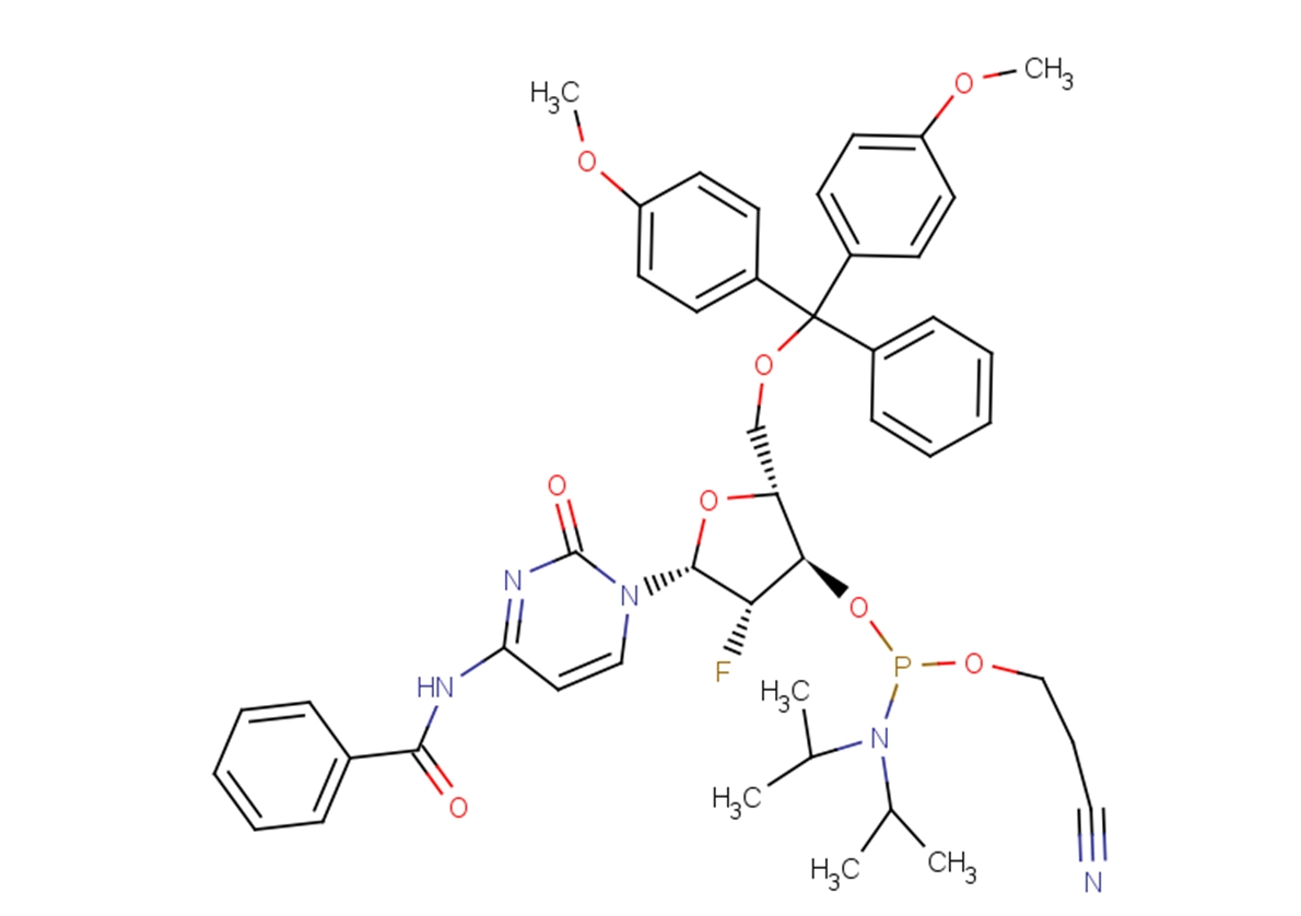 2'-Fluoro-2'-deoxy-ara-C(Bz)-3'-phosphoramidite图片