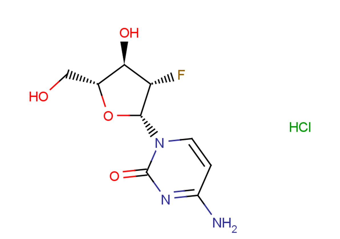 2'-Deoxy-2'-fluoro-beta-D-arabinocytidine hydrochloride图片