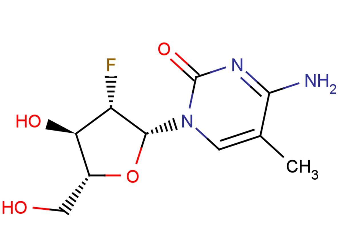 2'-Deoxy-2'-fluoro-5-methyl-arabinocytidine图片