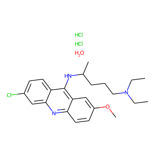 Quinacrine(hydrochloride hydrate)图片