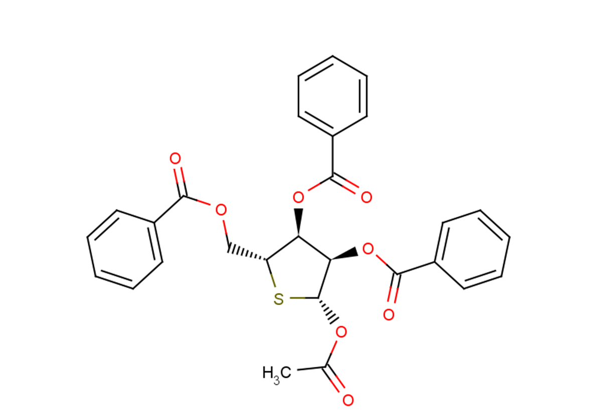 2,3,5-Tri-O-benzoyl-1-O-acetyl-4-thio-D-ribofuranose图片