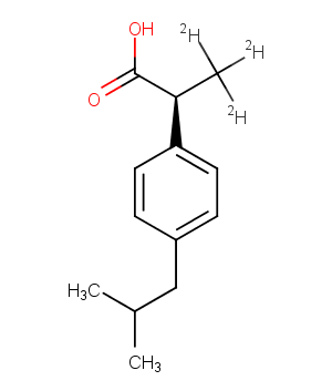 (S)-(+)-Ibuprofen D3图片