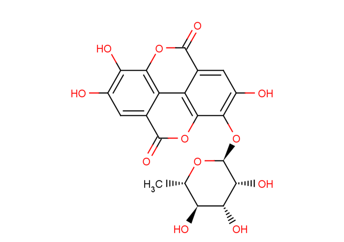 Ellagic acid 3-O-α-L-rhamnopyranoside图片