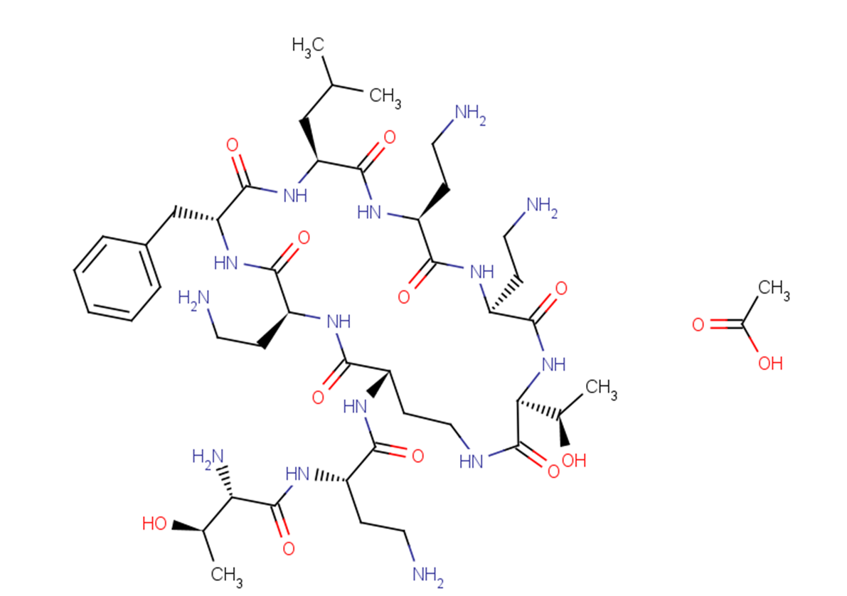 Polymyxin B nonapeptide acetate图片