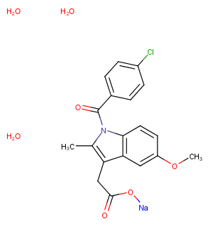 Indomethacin sodium hydrate图片