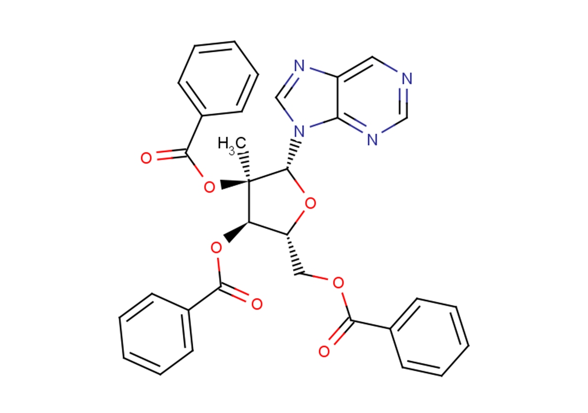 9-(2-C-methyl-2,3,5-tri-O-benzoyl-β-D-ribofuranosyl)purine图片