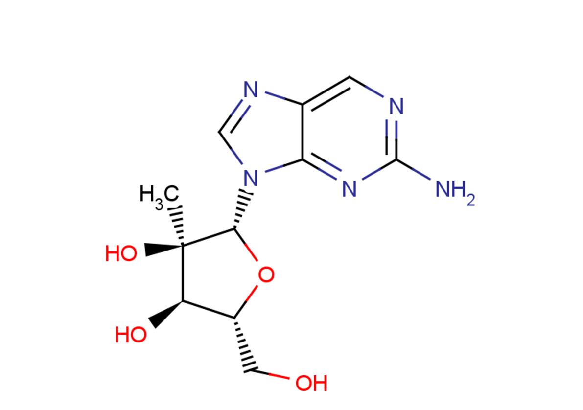 2-Amino-9-(2-C-methyl-β-D-ribofuranosyl)-9H-purine图片