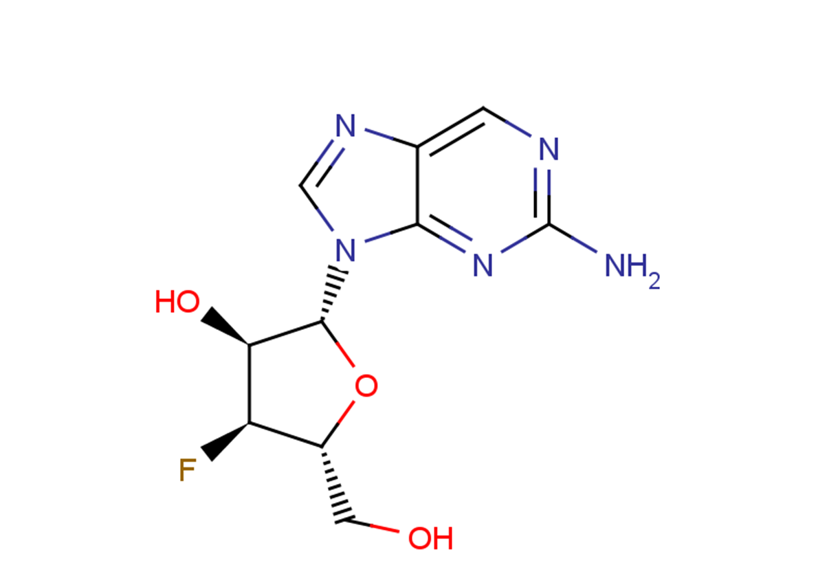 2-Amino-9-(3-deoxy-3-fluoro-beta-D-ribofuranosyl)purine图片