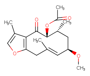 2-Methoxy-5-acetoxy-fruranogermacr-1(10)-en-6-one图片