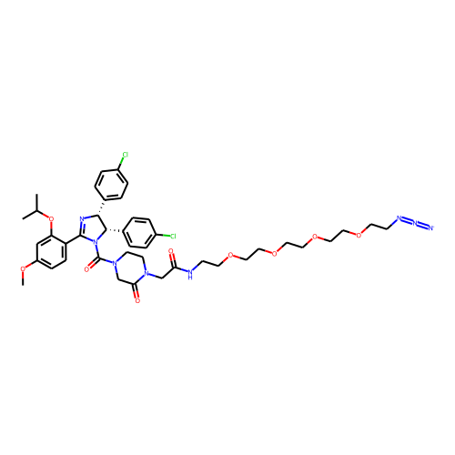 Nutlin-C1-amido-PEG4-C2-N3图片