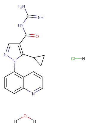 Zoniporide hydrochloride hydrate图片