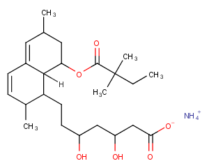 Simvastatin acid ammonium图片