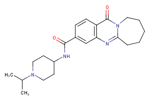 12-oxo-N-[1-(propan-2-yl)piperidin-4-yl]-6H,7H,8H,9H,10H,12H-azepino[2,1-b]quinazoline-3-carboxamide图片