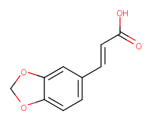 (2E)-3-(1,3-Benzodioxol-5-yl)-2-propenoic acid图片