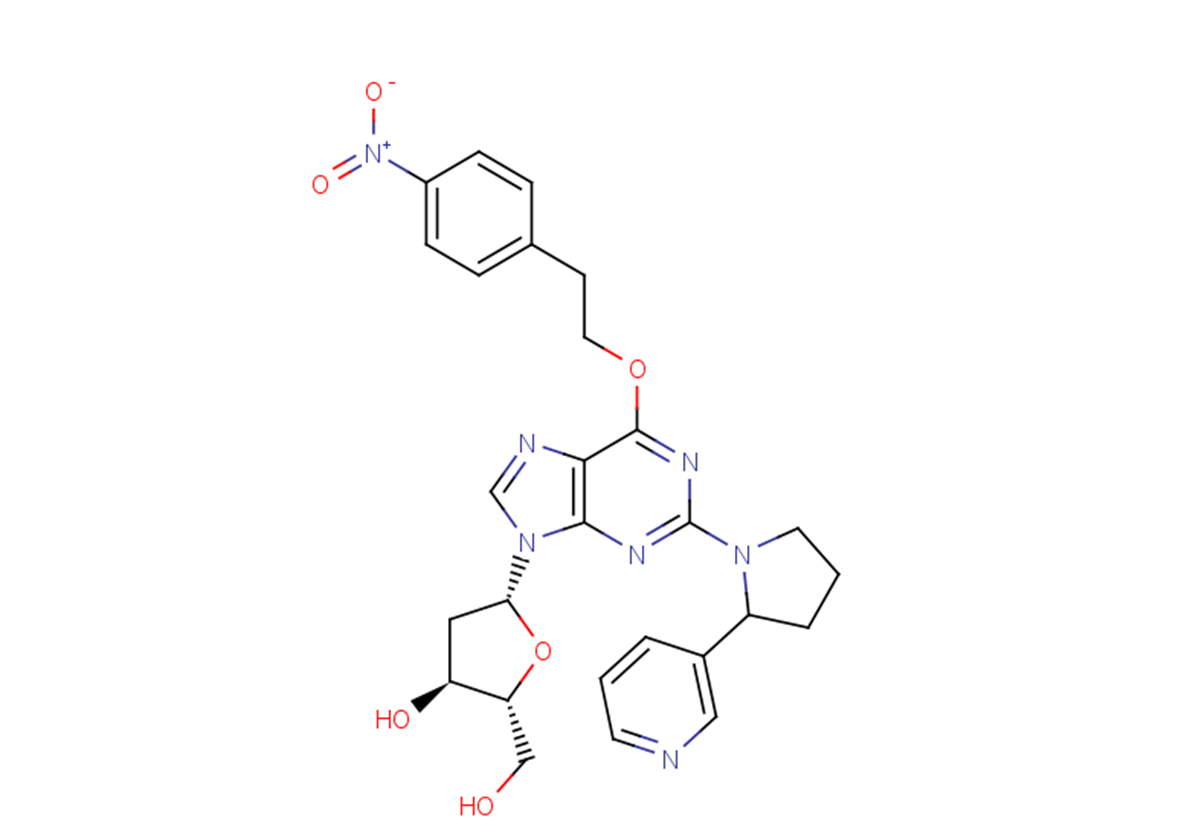 6-O-[2-(4-Nitrophenyl)ethyl]-2-[(3-pyridyl)pyrrolidin-1-yl]-2'-deoxyinosine图片