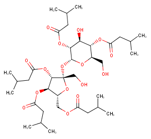 2,4,3',4',6'-Penta-O-(3-methylbutanoyl)sucrose图片