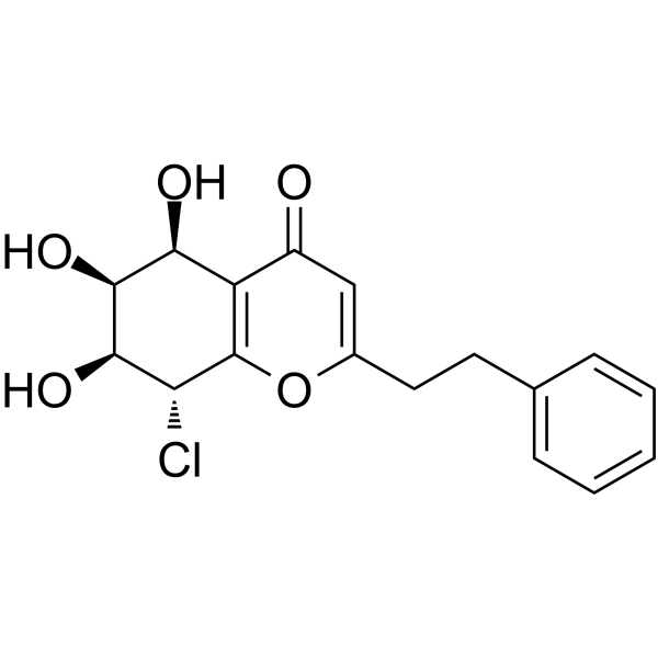 8-Chloro-2-(2-phenylethyl)-5,6,7-trihydroxy-5,6,7,8-tetrahydrochromone图片