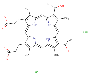 Hematoporphyrin dihydrochloride图片
