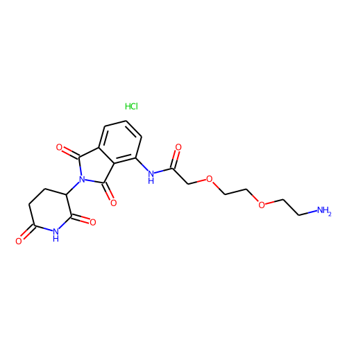 Pomalidomide-PEG2-NH2 hydrochloride图片