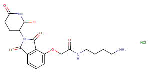 Thalidomide-O-amido-C4-NH2 hydrochloride图片