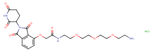 Thalidomide-O-amido-PEG3-C2-NH2 hydrochloride图片