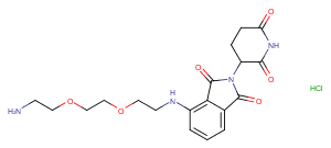 Thalidomide-PEG2-C2-NH2 hydrochloride图片