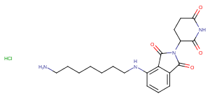 Pomalidomide-C7-NH2 hydrochloride图片