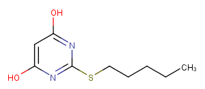 2-(pentylsulfanyl)pyrimidine-4,6-diol图片