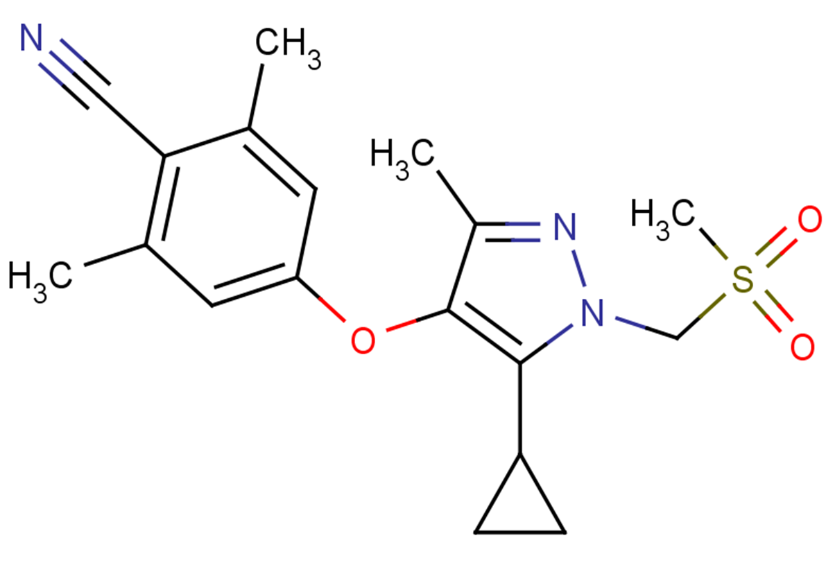 Benzonitrile,4-[[5-cyclopropyl-3-methyl-1-[(methylsulfonyl)methyl]-1H-pyrazol-4-yl]oxy]-2,6-dimethyl-图片