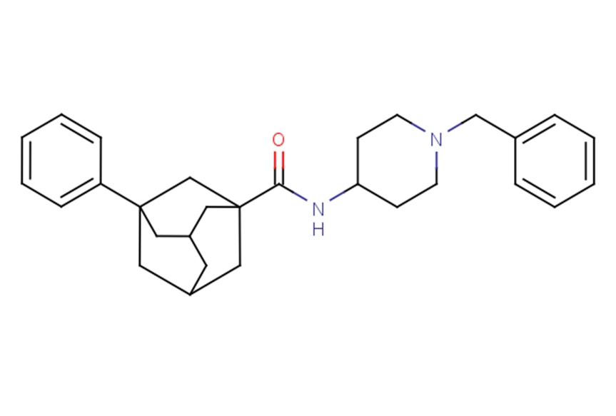 3-Phenyl-N-[1-(phenylmethyl)-4-piperidinyl]-tricyclo[3,3,1,13,7]decane-1-carboxamide图片