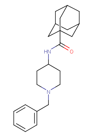 N-(1-benzyl-4-piperidyl)adamantane-1-carboxamide图片