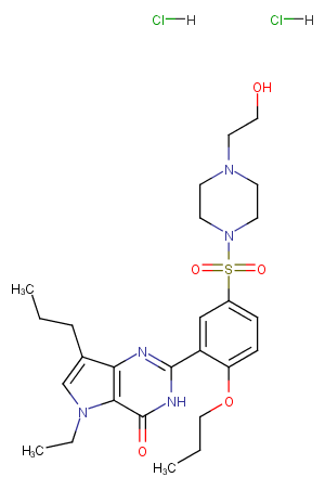 Mirodenafil dihydrochloride图片